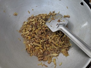 Cooking the vazhaipoo