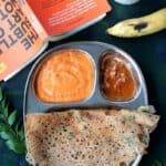 Crispy Ragi Rava dosa recipe