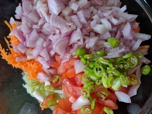 Mixed Vegetables for Raita 