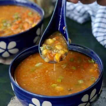 Indo Chinese Sweet Corn Soup