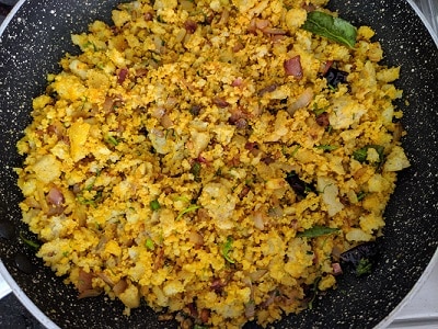 Idli upma is ready to serve