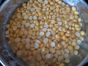 soaked chana dal or kadalai paruppu