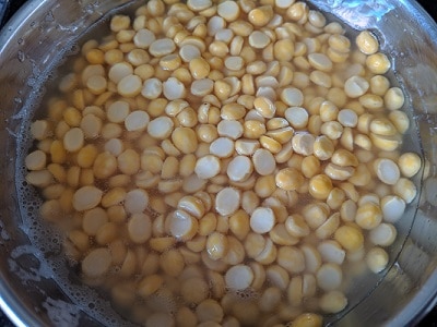 Soaked Chana Dal or Kadalai Paruppu