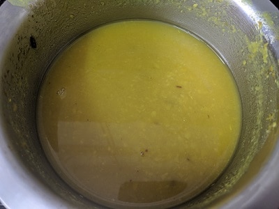 Mashed and cooked Toor dal