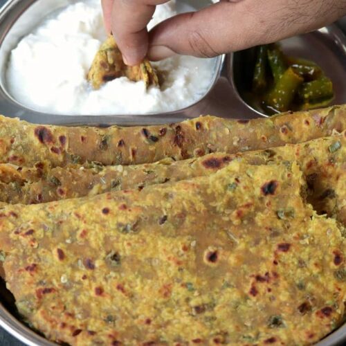 Spring Paratha Spring Onion Paratha | Green Onion Paratha – Masalachilli