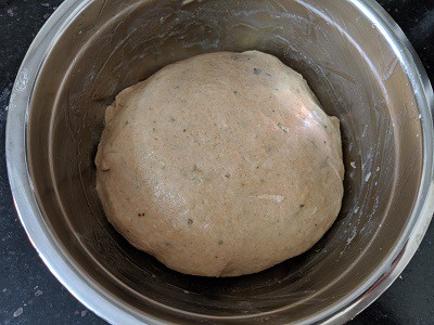 Dough ready to proof