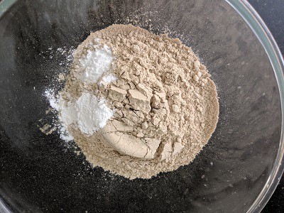 Banana Flour, baking powder and baking soda
