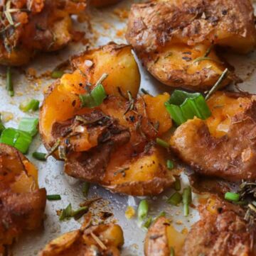 Smashed Potatoes with Herbs