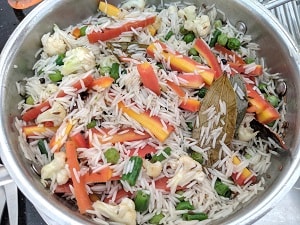 Basmati Rice and Mixed Vegetables