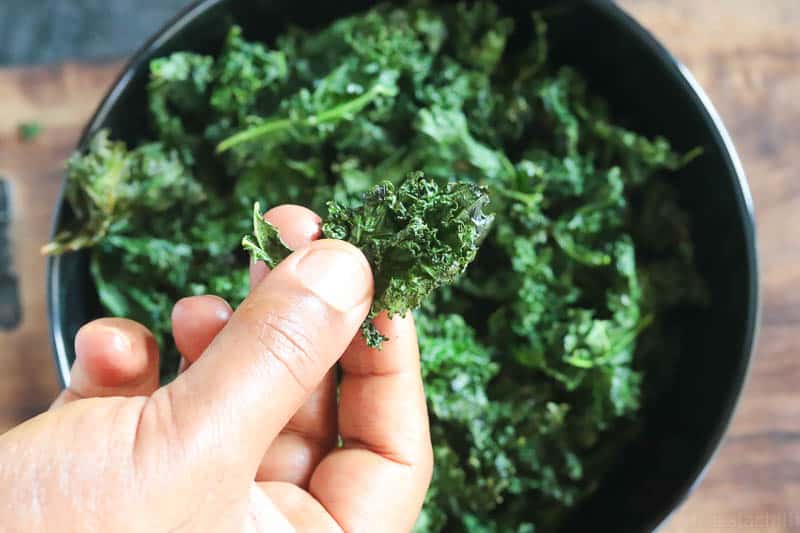 Crispy and light Air Fryer Kale Chips