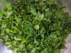 Fresh methi leaves
