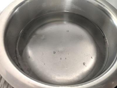 Heating water in a vessel