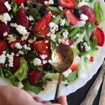 Strawberry Feta Arugula Salad