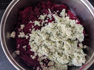 Grated Beetroot and Coconut