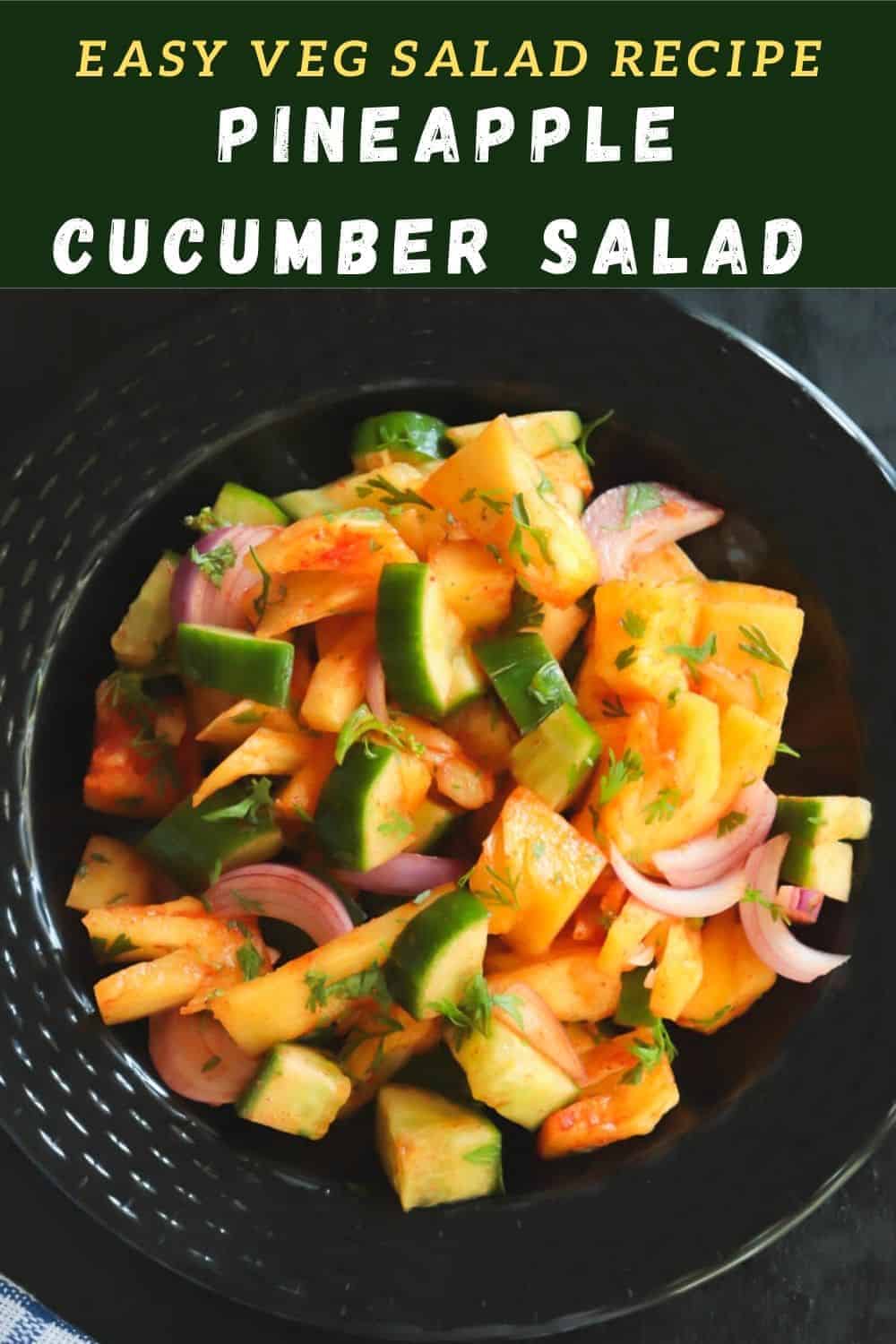 Pineapple Cucumber Salad – Masalachilli