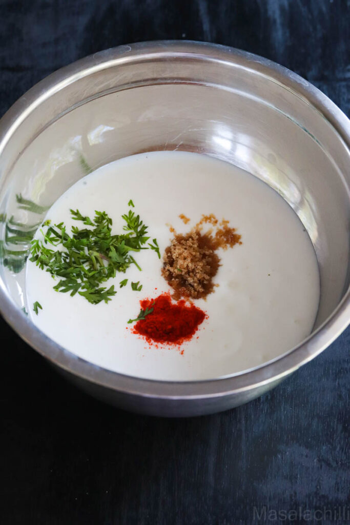 Ingredients for Pineapple Raita