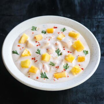 Fresh Pineapple Raita
