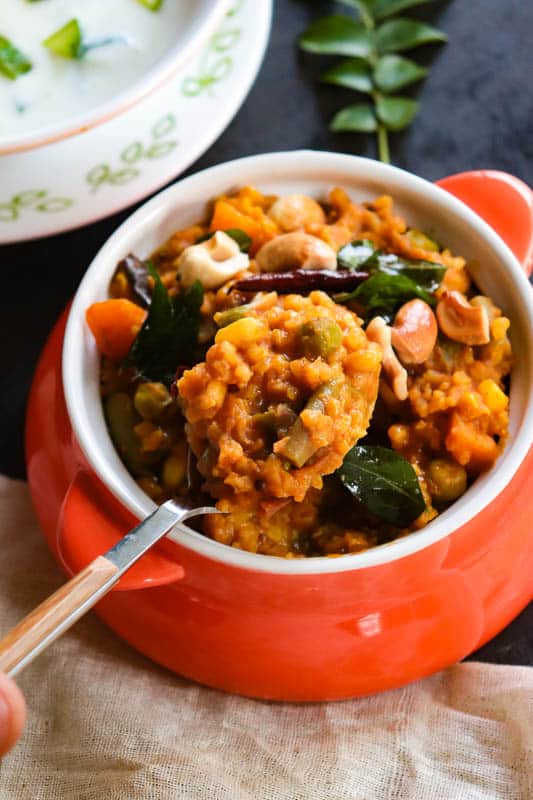 Instant Pot Bisi bele bath with Brown Rice (Vegan Recipe) – Masalachilli
