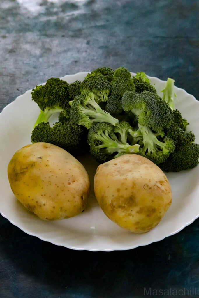 Potatoes and Broccoli Florets