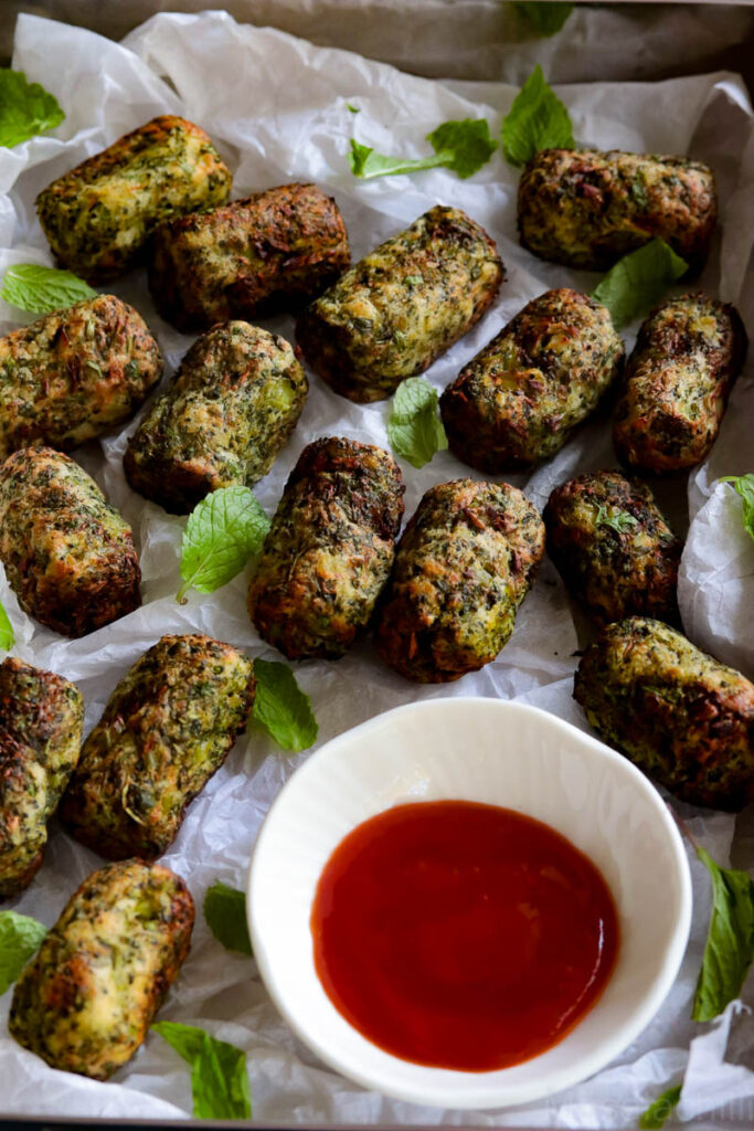 Air Fryer Broccoli Tater Tots