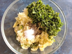 Ingredients for broccoli tater tots