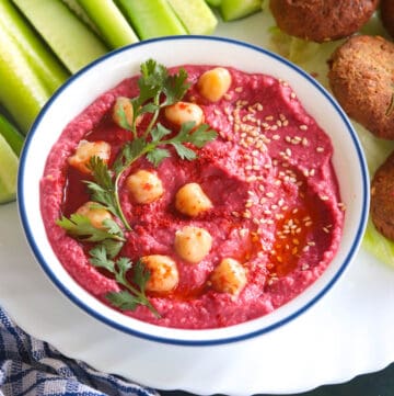Beetroot Humus without Tahini