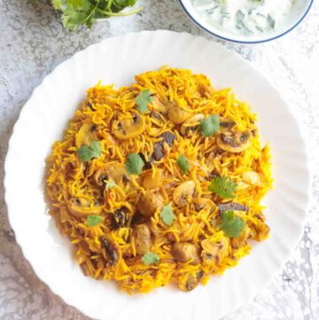 Mushroom Biryani