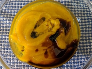 Wet Ingredients for baking pumpkin bread