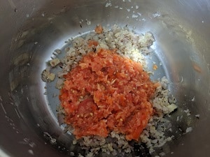 Finely chopped tomatoes