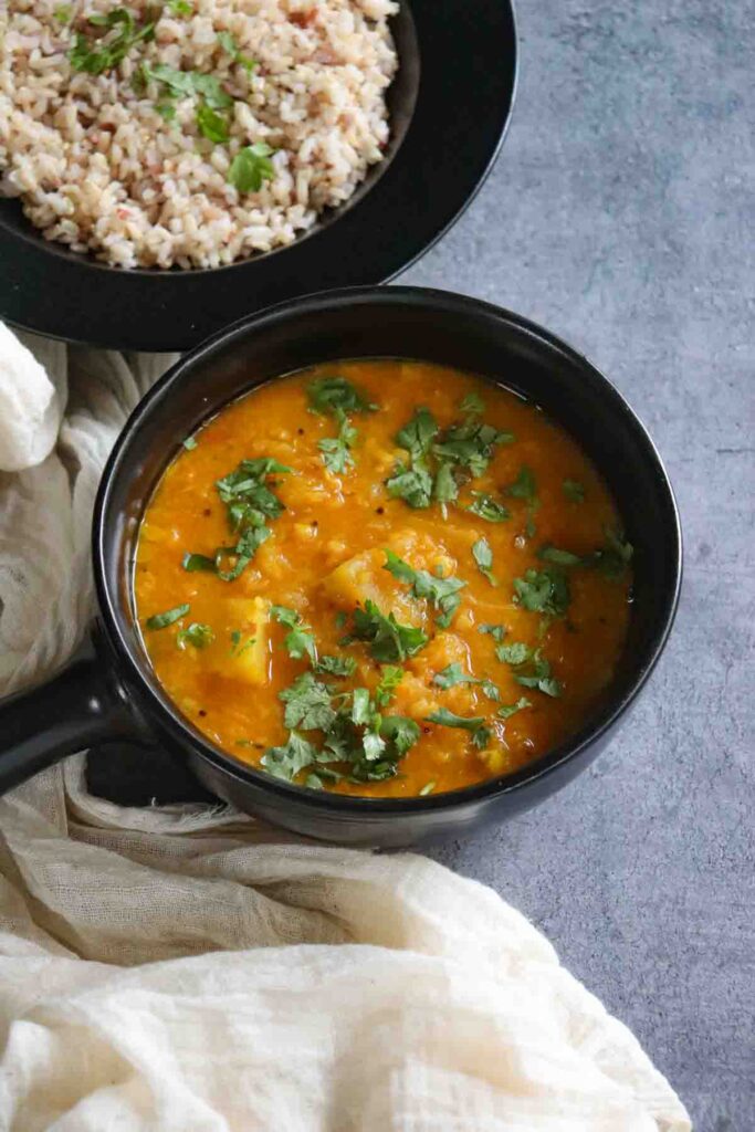 Pumpkin Dal in Instant Pot