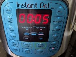 Instant Pot cook timings