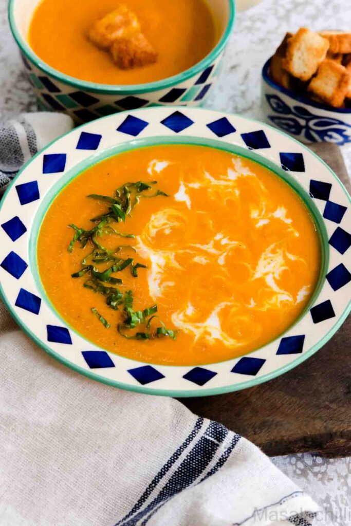 Carrot Ginger Soup with Coconut Milk