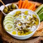 Tzatziki Dip served with crudites and crackers