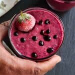 Berry Smoothie with yogurt and banana