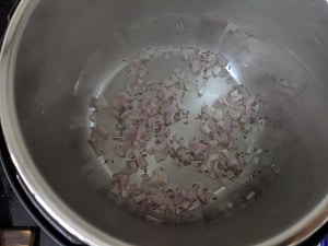sautéing onions in oil and cumin seeds